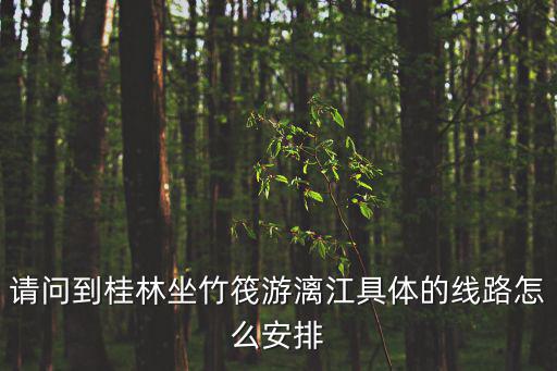 桂林竹筏，桂林漓江坐竹筏安全嗎