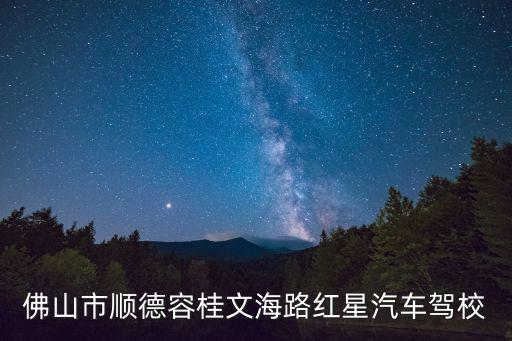 佛山駕校，佛山的駕校哪家好