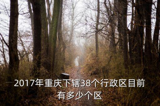 2017年重慶下轄38個行政區(qū)目前有多少個區(qū)