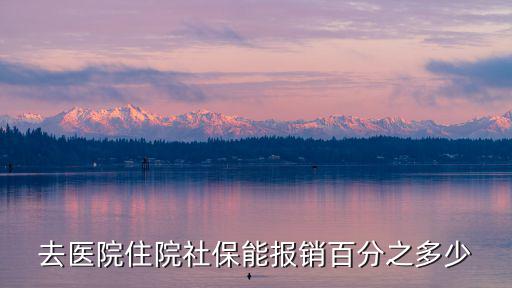 去醫院住院社保能報銷百分之多少