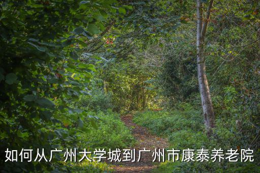 如何從廣州大學城到廣州市康泰養老院