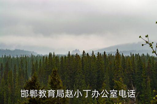 邯鄲市教育局，邯鄲市教育局局長姓什么