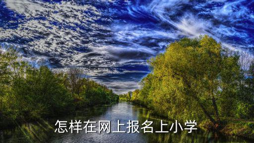 怎樣在網上報名上小學