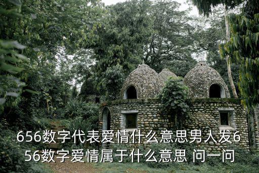 656數字代表愛情什么意思男人發656數字愛情屬于什么意思 問一問
