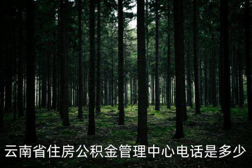 云南省住房公積金管理中心電話是多少