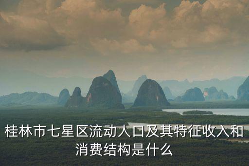 七星區，桂林市七星區流動人口及其特征收入和消費結構是什么
