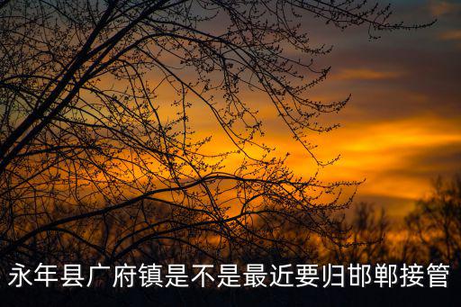 廣府鎮，想知道 邯鄲市 從永年太極廣場到廣府鎮怎么坐公交