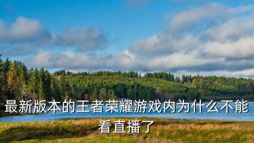 最新版本的王者榮耀游戲內(nèi)為什么不能看直播了