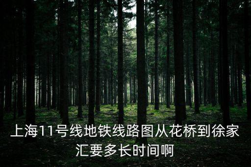 11號(hào)線線路圖，上海11號(hào)線地鐵線路圖從花橋到徐家匯要多長時(shí)間啊