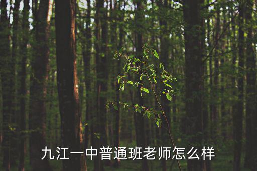 九江一中普通班老師怎么樣