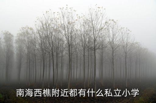 南海西樵附近都有什么私立小學