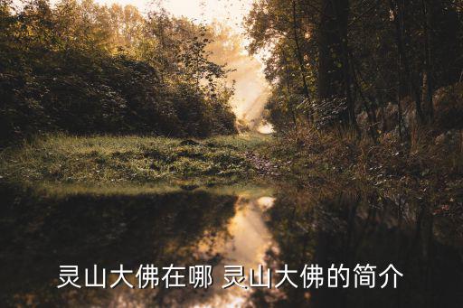 靈山大佛在哪 靈山大佛的簡介