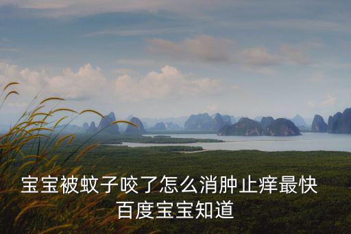 寶寶被蚊子咬了怎么消腫止癢最快  百度寶寶知道