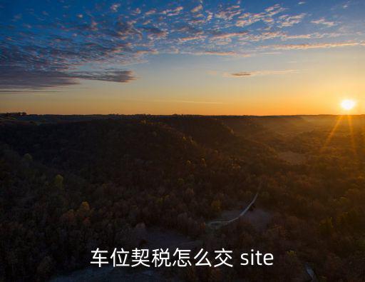 車位契稅怎么交 site