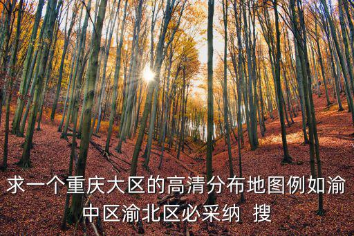 求一個重慶大區的高清分布地圖例如渝中區渝北區必采納  搜