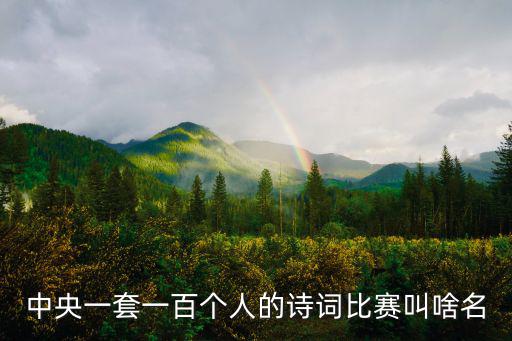 詩(shī)詞大賽，董卿主持的那個(gè)詩(shī)詞比賽是哪個(gè)節(jié)目