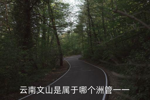 云南省文山州，云南文山是屬于哪個(gè)洲管一一
