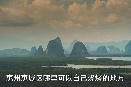 惠州惠城區哪里可以自己燒烤的地方