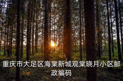 重慶市大足區(qū)海棠新城觀棠曉月小區(qū)郵政編碼