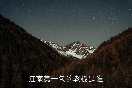 江南第一包的老板是誰