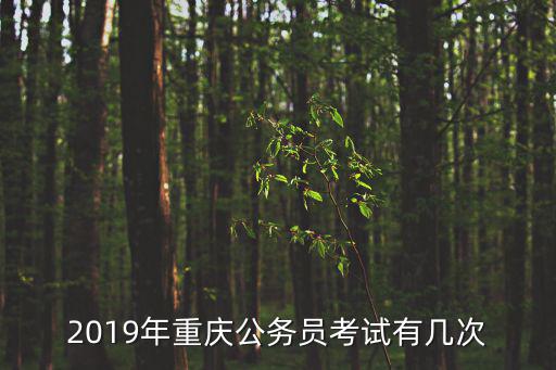 2019年重慶公務員考試有幾次