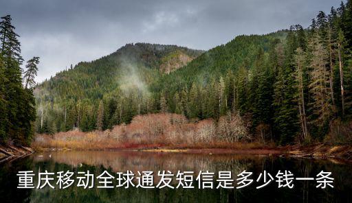 重慶移動(dòng)全球通發(fā)短信是多少錢(qián)一條
