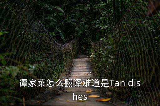 譚家菜怎么翻譯難道是Tan dishes