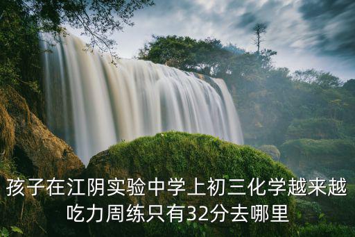 江陰實驗中學，孩子在江陰實驗中學上初三化學越來越吃力周練只有32分去哪里