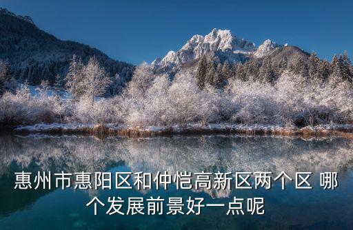 惠州仲愷區，惠州仲愷在那里