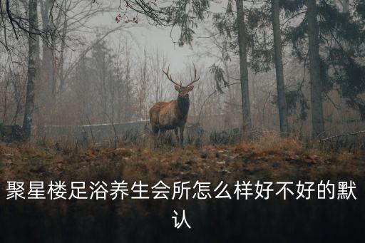 聚星樓，聚星樓足浴養(yǎng)生會所怎么樣好不好的默認