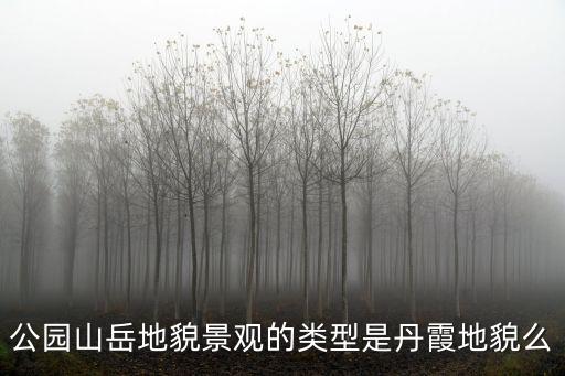 公園山岳地貌景觀的類型是丹霞地貌么