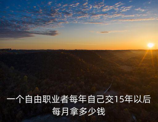 一個(gè)自由職業(yè)者每年自己交15年以后每月拿多少錢(qián)