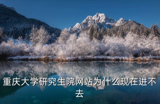 重慶大學研究生院網站為什么現在進不去