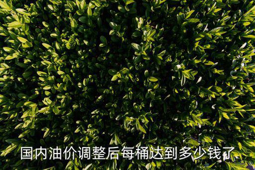 國內(nèi)油價調(diào)整后每桶達到多少錢了