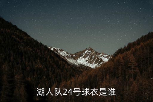湖人隊24號球衣是誰