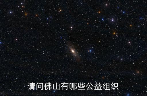 請問佛山有哪些公益組織