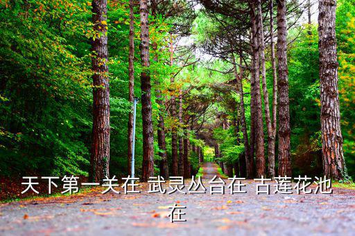 武靈叢臺，天下第一關在 武靈叢臺在 古蓮花池在