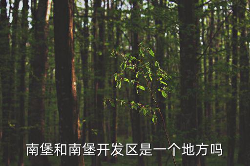 南堡，南堡和南堡開發區是一個地方嗎