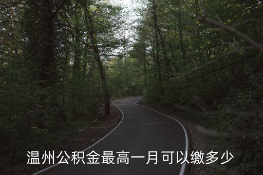 溫州公積金，溫州公積金最高一月可以繳多少