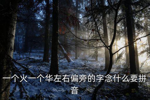 一個火一個華左右偏旁的字念什么要拼音