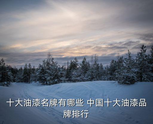 十大油漆名牌有哪些 中國十大油漆品牌排行