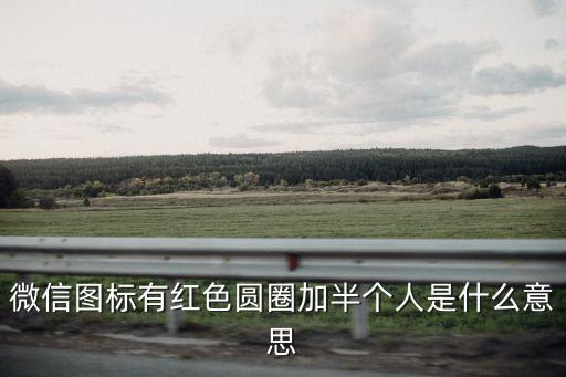 微信加個福，微信圖標有紅色圓圈加半個人是什么意思