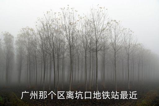 廣州那個區離坑口地鐵站最近