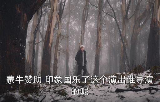 蒙牛贊助 印象國樂了這個演出誰導(dǎo)演的呢