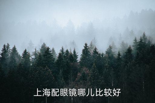 上海配眼鏡哪兒比較好