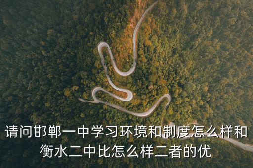 請問邯鄲一中學習環境和制度怎么樣和衡水二中比怎么樣二者的優