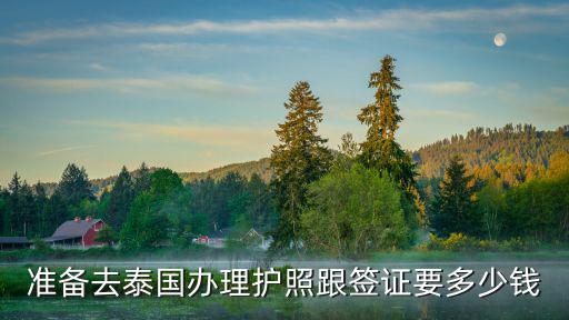 準備去泰國辦理護照跟簽證要多少錢