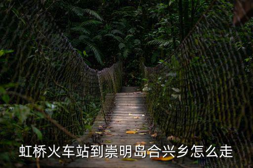 虹橋火車站到崇明島合興鄉怎么走