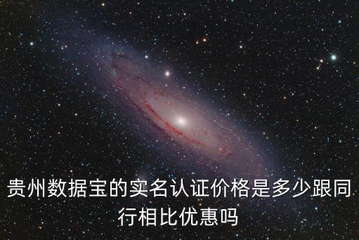 貴州數(shù)據(jù)寶的實名認證價格是多少跟同行相比優(yōu)惠嗎
