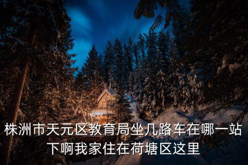 株洲市天元區教育局坐幾路車在哪一站下啊我家住在荷塘區這里